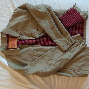 men's Levi's tan canvas jacket
